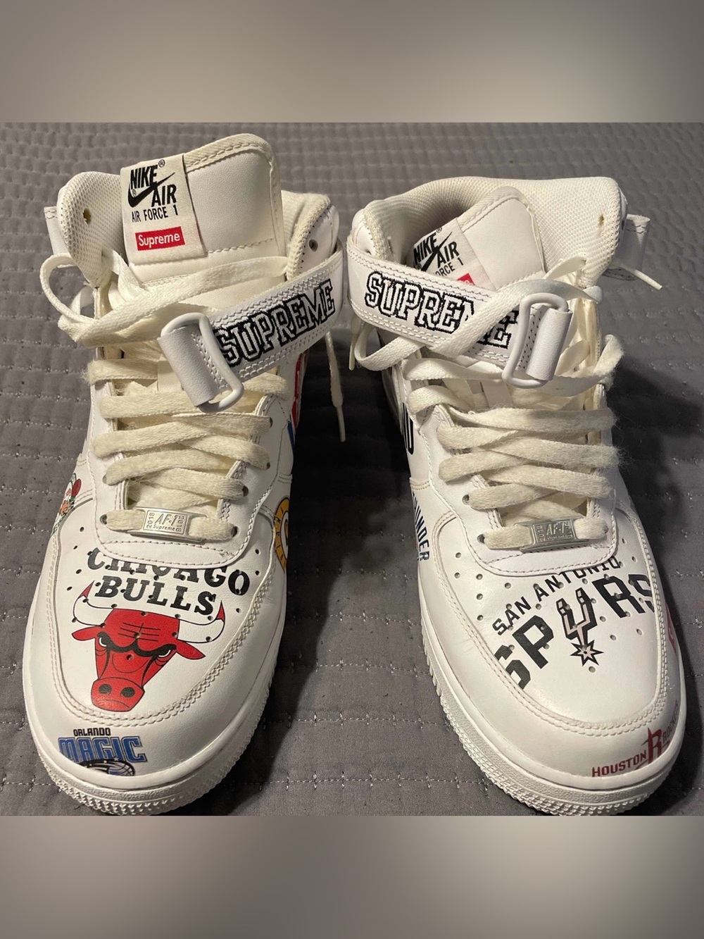 Supreme NBA Nike Air Force 1 Mid ’07 White Men’s Size 9 2018